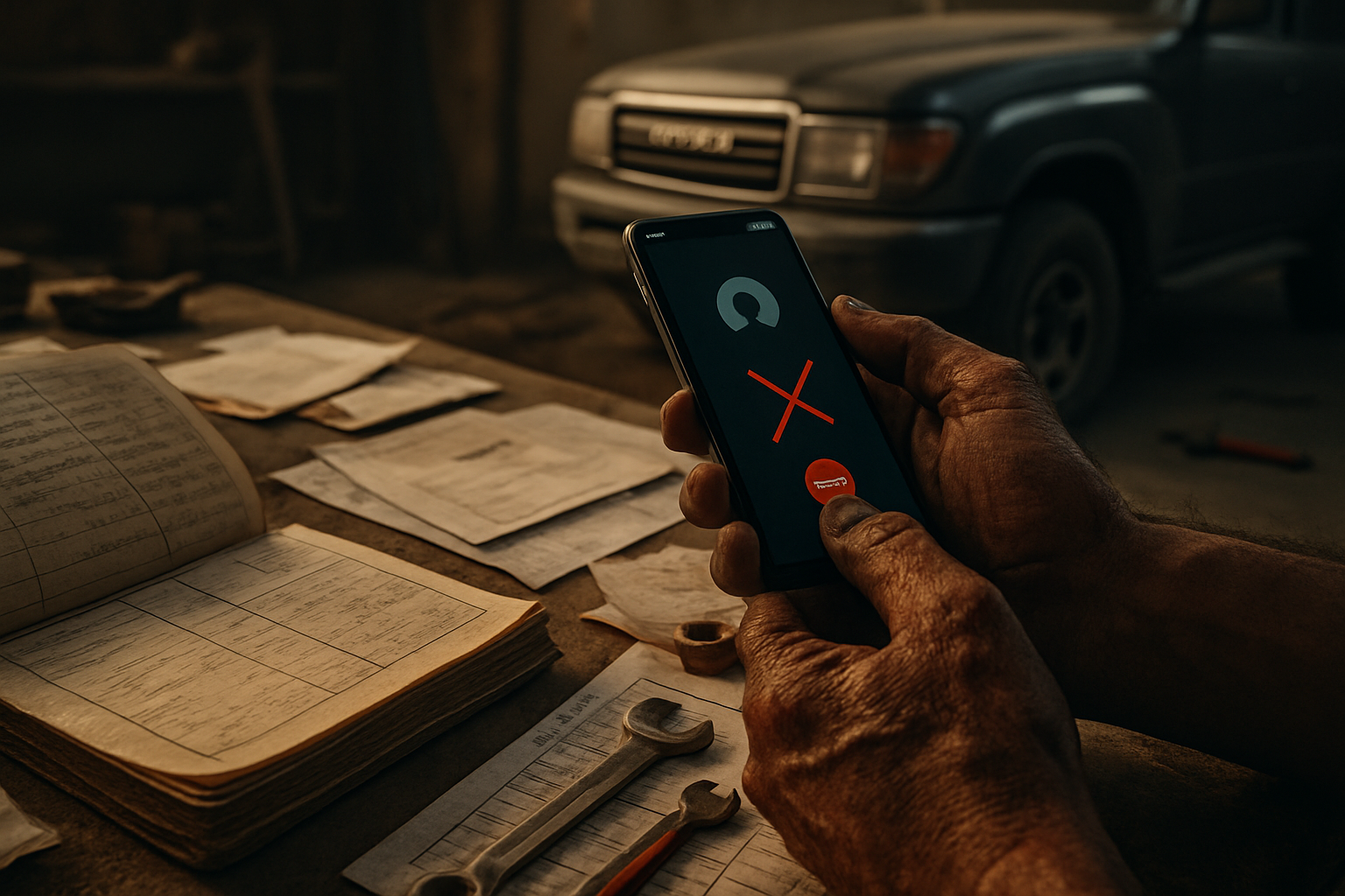 العميل يختفي بعد الإصلاح ولا يدفع: كيف تسترجع 1,500-3,500 ريال من الديون المعلقة دون محامي