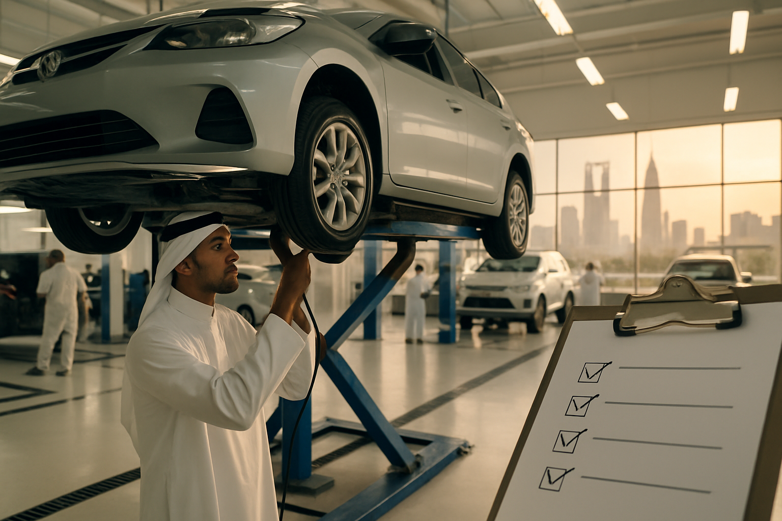 الفحص الدوري في مراكز فحص: ما يختبره، أسباب الرسوب الشائعة، ومراجعة 15 دقيقة قبل الفحص