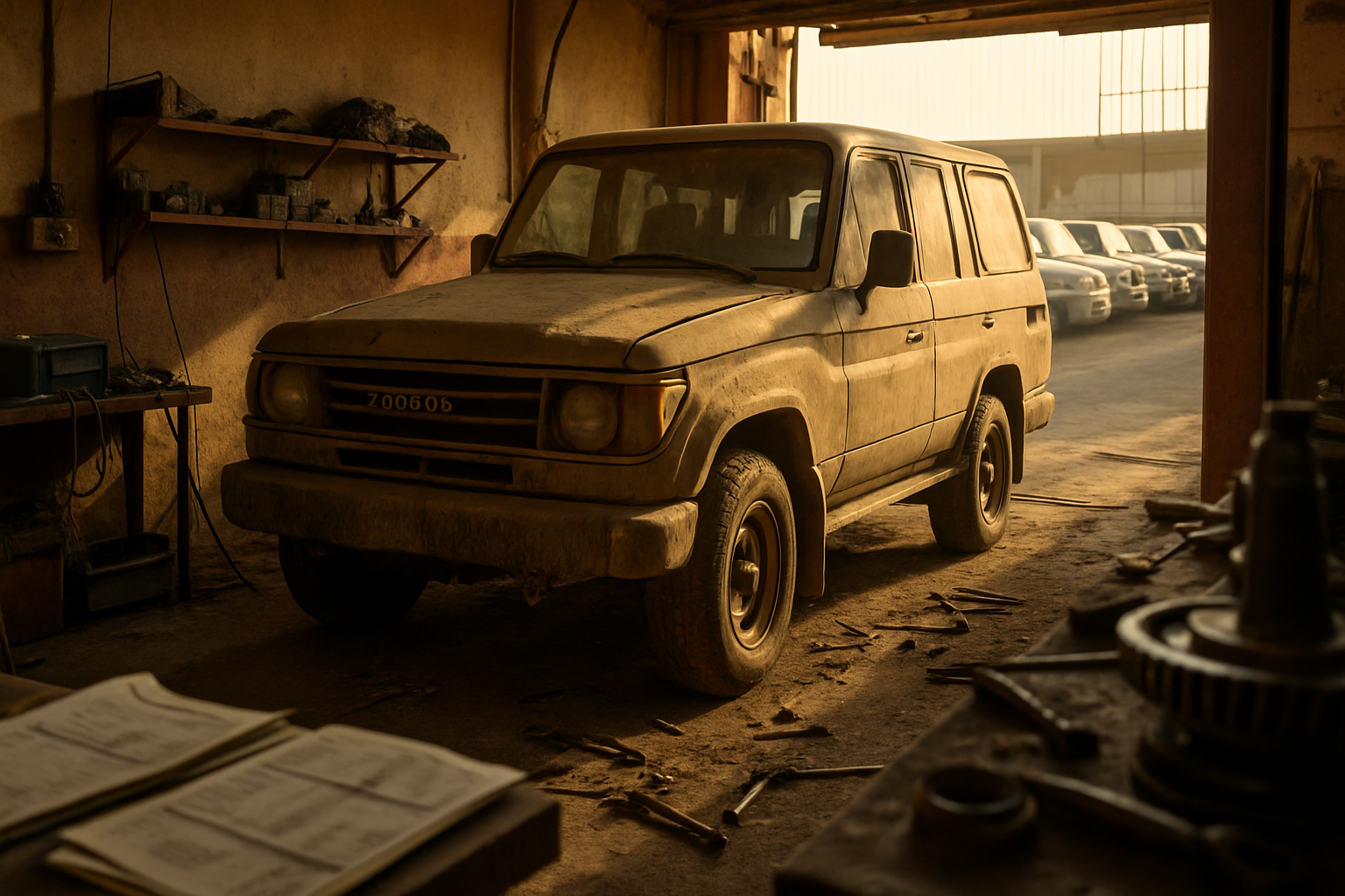 السيارات المتروكة في الورش: كيف تسترد 2,500 ريال من الأعمال غير المدفوعة قانونياً