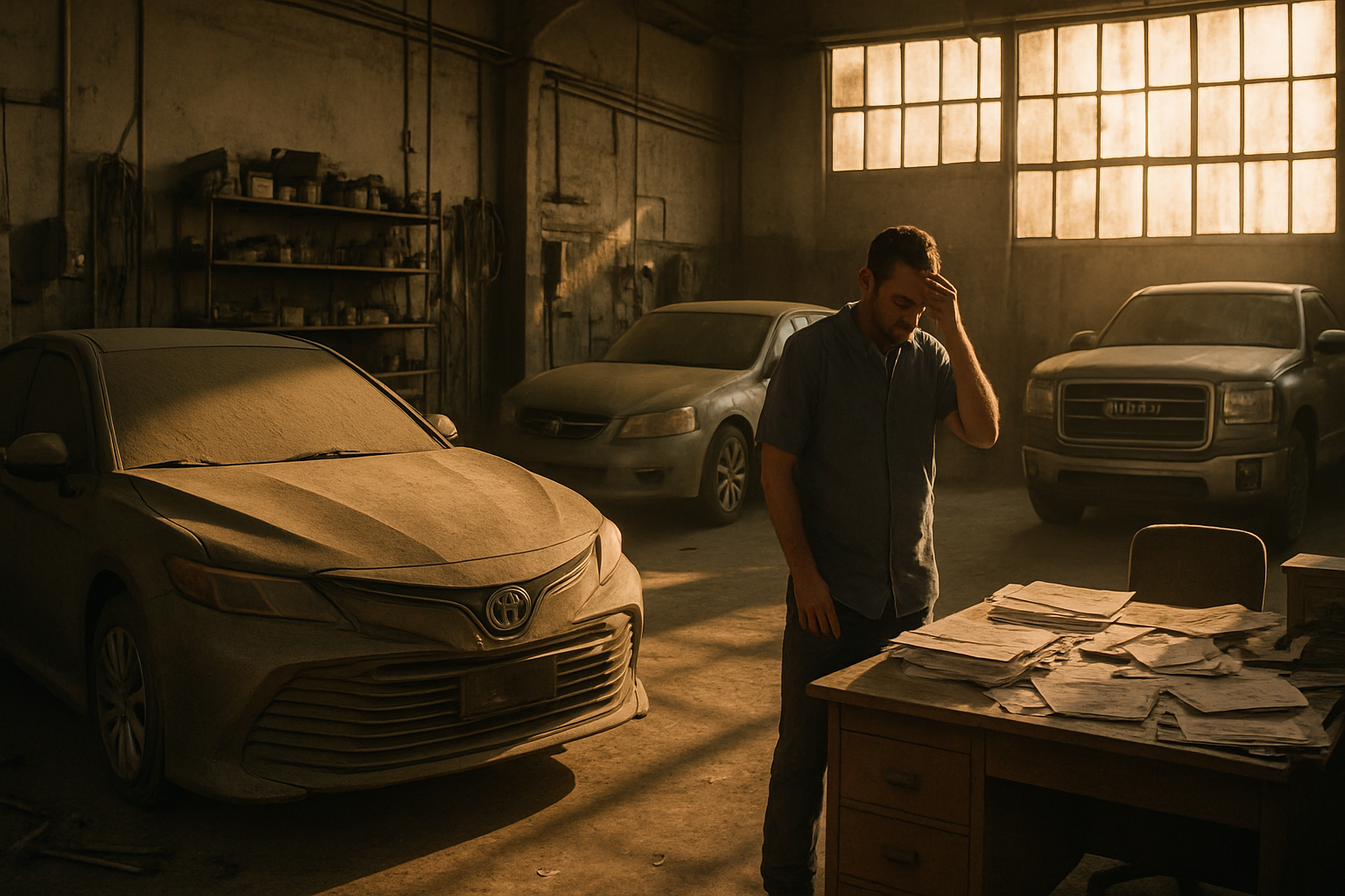 السيارات المتروكة في الورشة: كيف تسترجع 3,500 دينار من الأعمال غير المدفوعة قانونياً