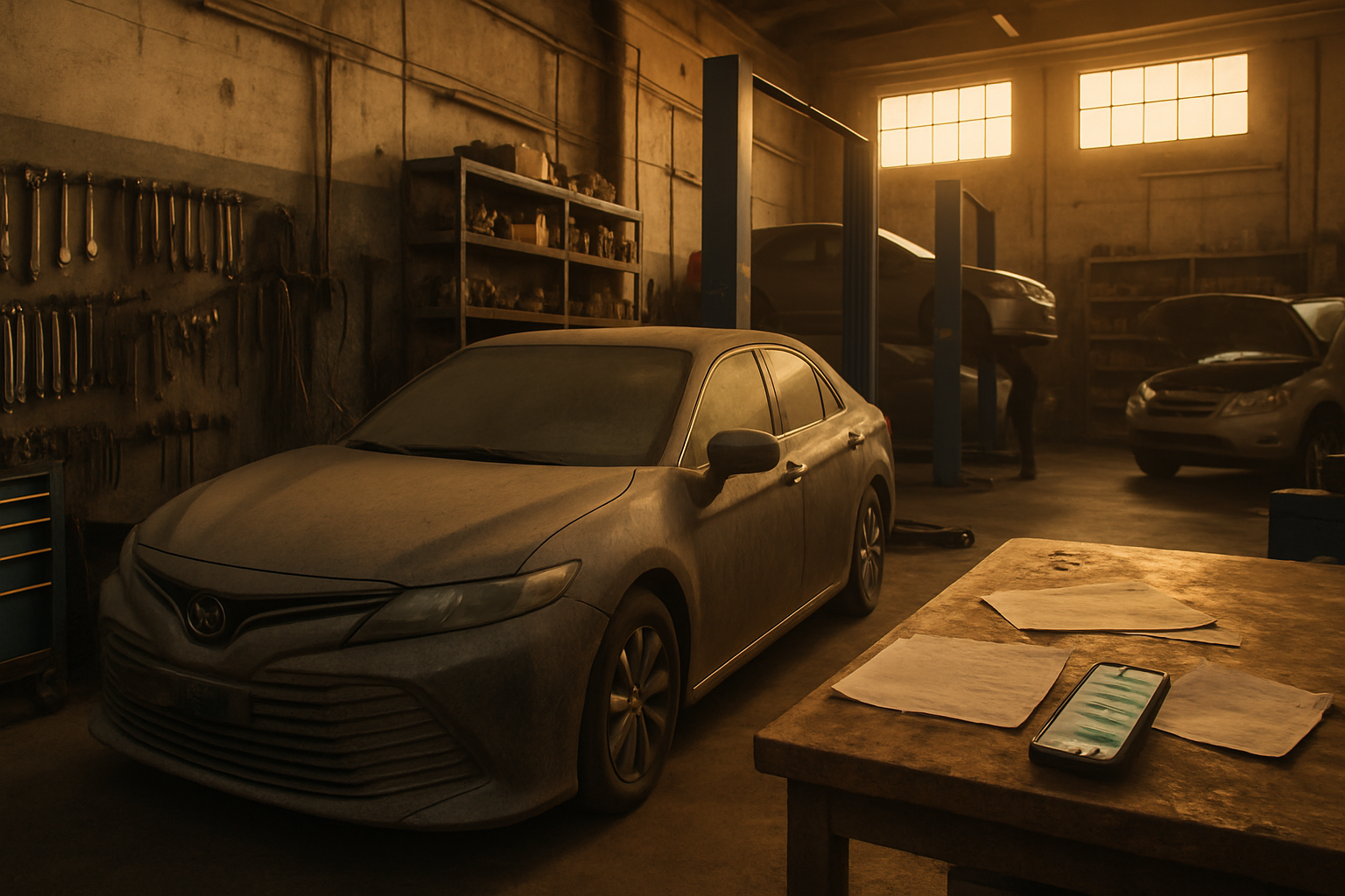 السيارات المتروكة تأكل من أرباحك: كيف تسترجع 2,000-4,000 دينار من الأعمال غير المدفوعة قانونياً في الكويت