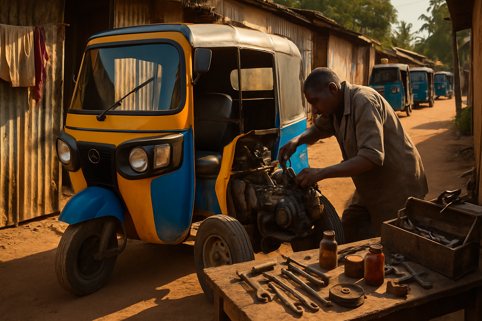 Bajaj and TVS Everywhere: Tanzania's Tricycle Repair Market Nobody Is Talking About