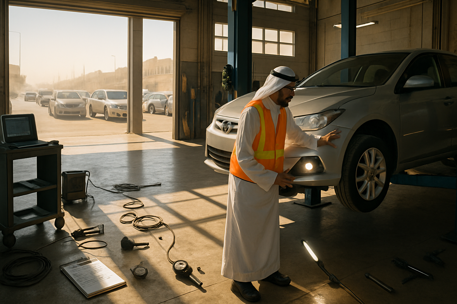 Fahs Renewal Season: How Riyadh Workshops Make SAR 200,000 From Vehicle Inspection Preparation