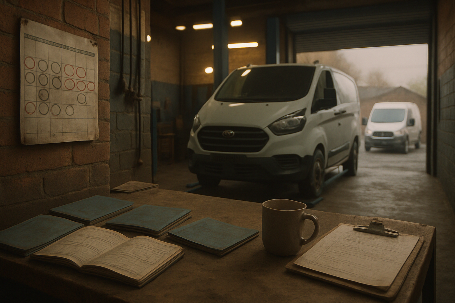 Fleet MOT scheduling for 10-40 vans — what actually works without a fleet management system