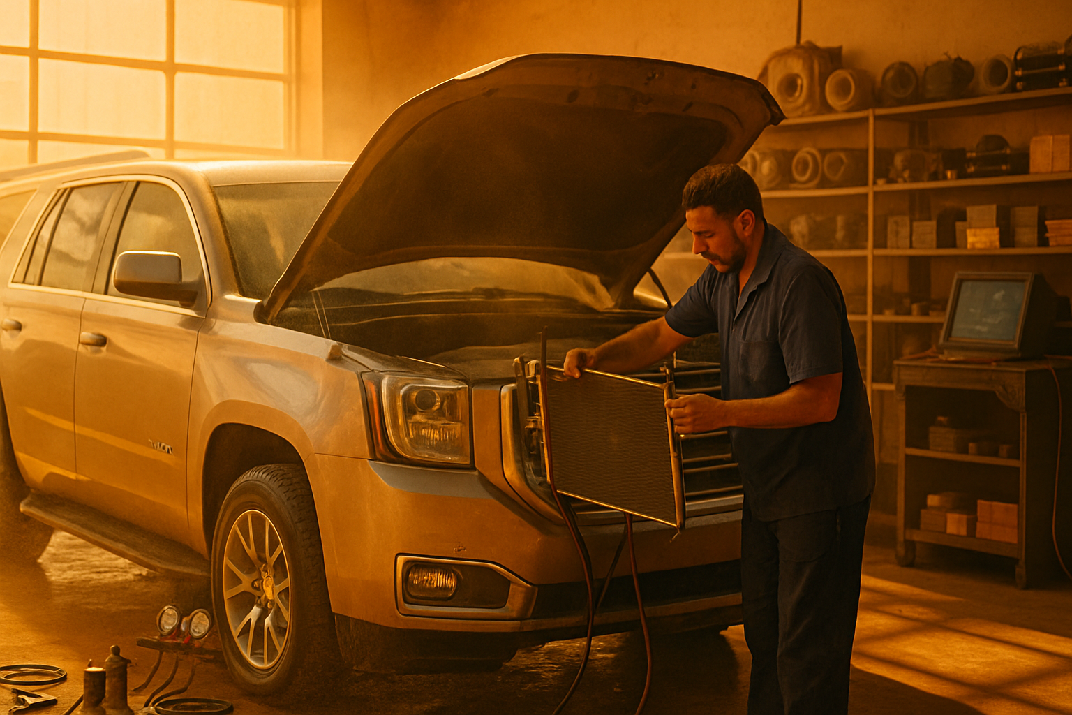 لماذا تخسر الورش السعودية 10,000 ريال شهرياً في تشخيص تكييف السيارات الخاطئ