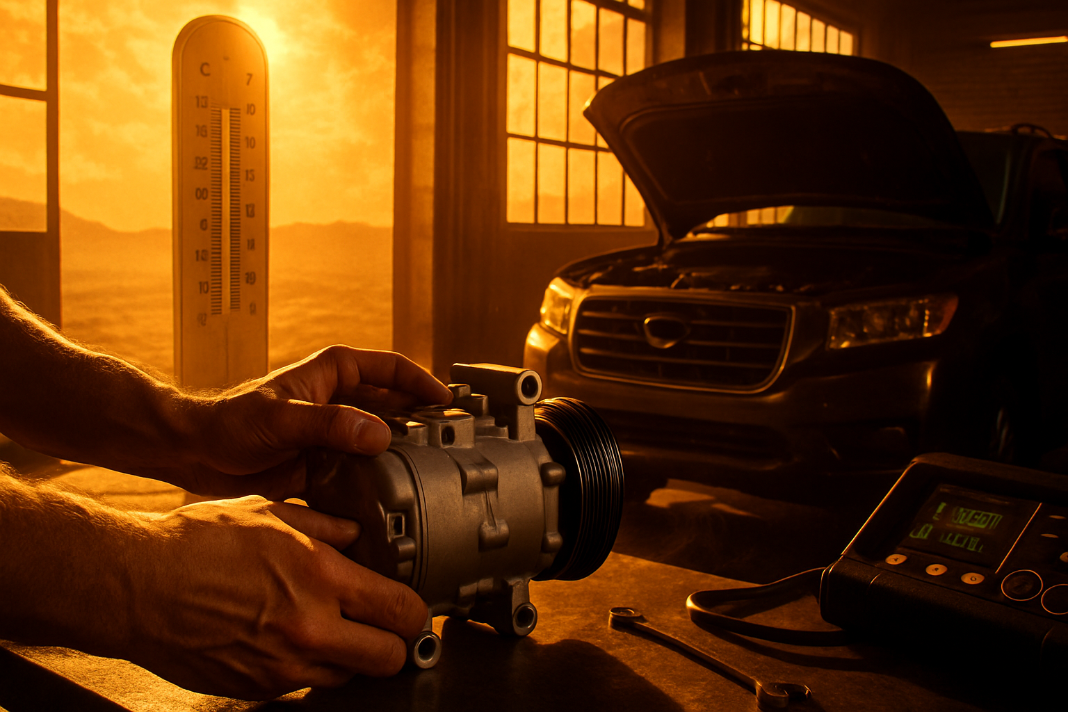 Saudi Summer Car Prep: AC, Cooling, Tyres, Battery for 50°C Riyadh Days