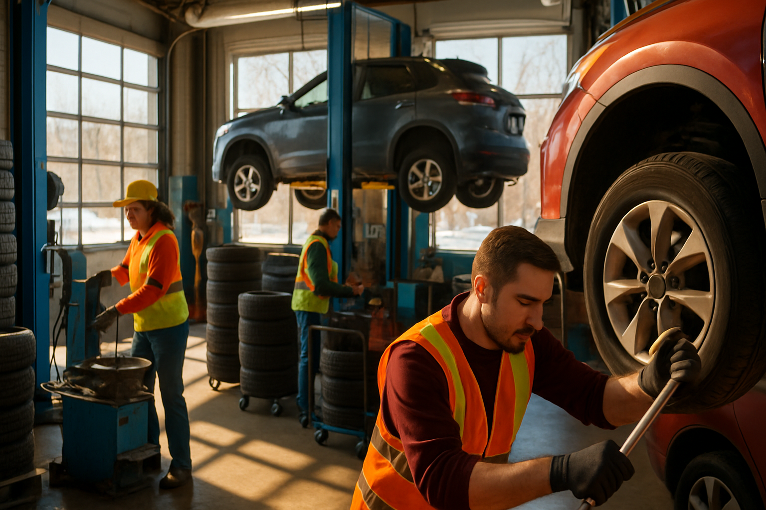 Spring Tire Changeover Chaos: How to Handle the Rush Without Bottlenecking Your Shop