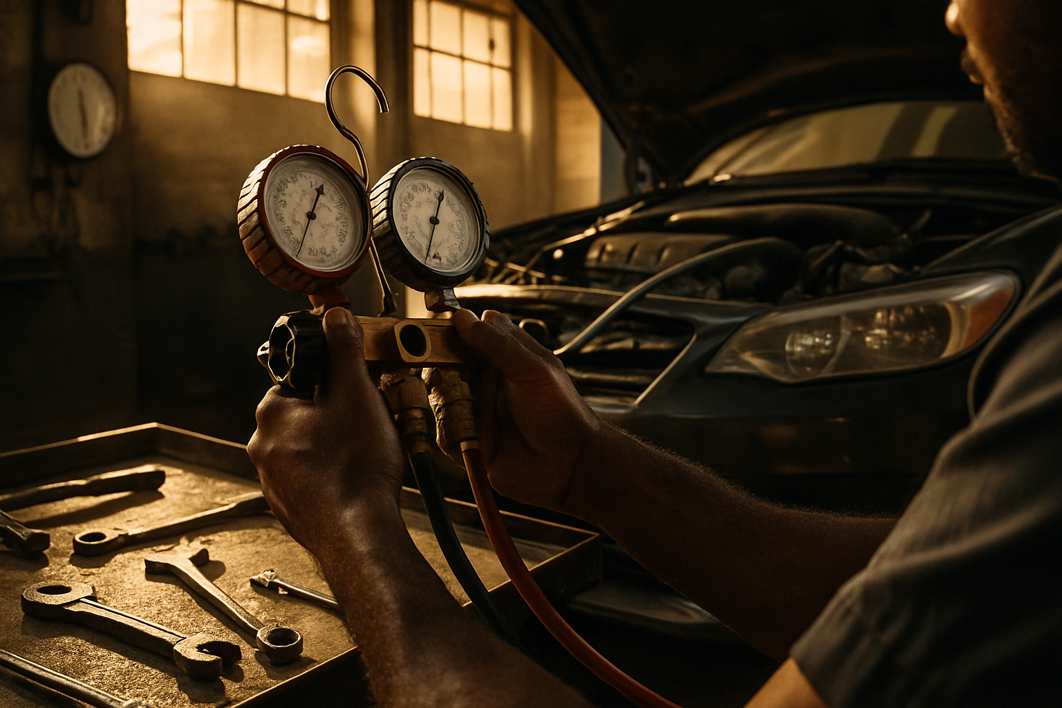 تشخيص تكييف السيارة الخاطئ يكلفك 12,000 جنيه شهرياً: دليل الميكانيكي لتجنب الأخطاء قبل موجة الحر