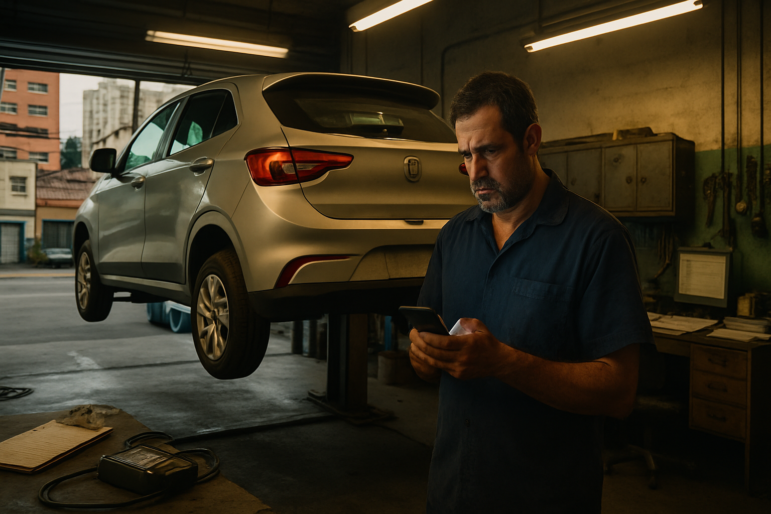 Uma reclamação no PROCON-SP e uma ação no JEC por R$ 18.000 sobre uma correia dentada — e as cinco linhas que toda ordem de serviço de oficina brasileira deveria carregar já